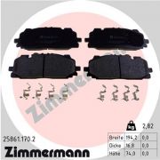 Слика 1 на комплет феродо, дискови кочници ZIMMERMANN 25861.170.2