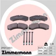 Слика 1 на комплет феродо, дискови кочници ZIMMERMANN 29121.200.1