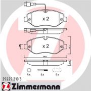 Слика 1 $на Комплет феродо, дискови кочници ZIMMERMANN 29229.210.3