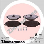 Слика 1 на комплет феродо, дискови кочници ZIMMERMANN rd:z 23279.985.1