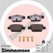 Слика 1 на комплет феродо, дискови кочници ZIMMERMANN rd:z 23714.965.1