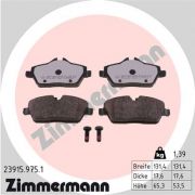 Слика 1 $на Комплет феродо, дискови кочници ZIMMERMANN rd:z 23915.975.1