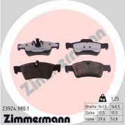 Слика 1 $на Комплет феродо, дискови кочници ZIMMERMANN rd:z 23924.980.1