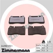 Слика 1 $на Комплет феродо, дискови кочници ZIMMERMANN rd:z 24098.970.1