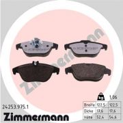 Слика 1 на комплет феродо, дискови кочници ZIMMERMANN rd:z 24253.975.1