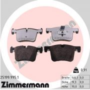 Слика 1 на комплет феродо, дискови кочници ZIMMERMANN rd:z 25199.995.1