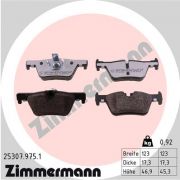 Слика 1 на комплет феродо, дискови кочници ZIMMERMANN rd:z 25307.975.1