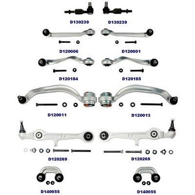 Слика на Комплет чаури за раме DENCKERMANN D200002 за Audi A4 Avant (8E5, B6) 1.9 TDI - 116 коњи дизел