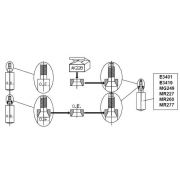 Слика 1 на комплет штрафови, кукиште на лагер-амортизер MONROE ADAPTOR KIT AK228