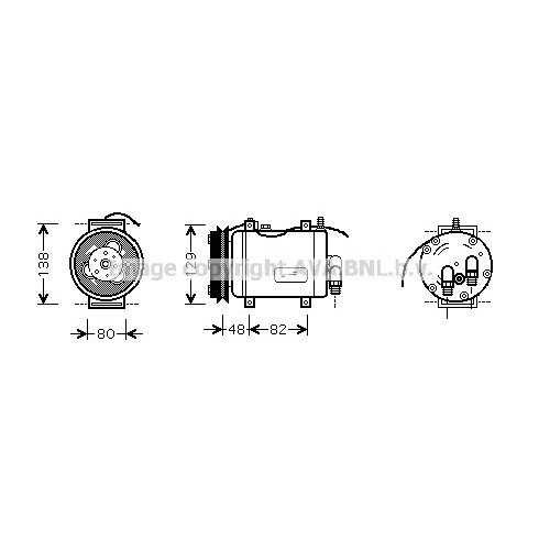 Слика на Компресор за клима AVA QUALITY COOLING AIK228