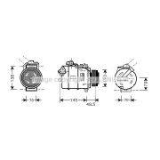 Слика 1 на Компресор за клима AVA QUALITY COOLING BWAK309