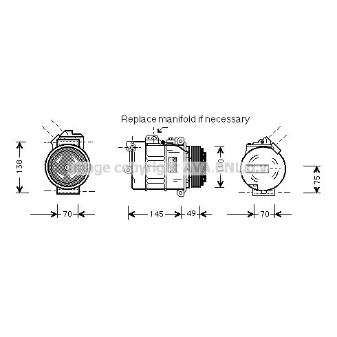 Слика на Компресор за клима AVA QUALITY COOLING BWK237