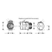 Слика 1 $на Компресор за клима AVA QUALITY COOLING BWK237