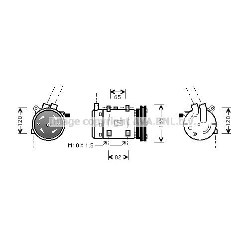 Слика на Компресор за клима AVA QUALITY COOLING DNK191