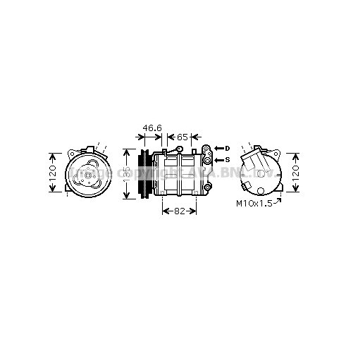 Слика на Компресор за клима AVA QUALITY COOLING DNK313