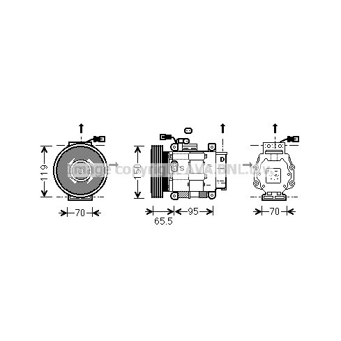 Слика на Компресор за клима AVA QUALITY COOLING FTK031