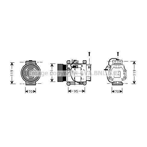 Слика на Компресор за клима AVA QUALITY COOLING FTK036