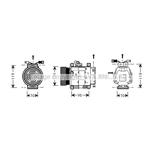 Слика на Компресор за клима AVA QUALITY COOLING FTK063