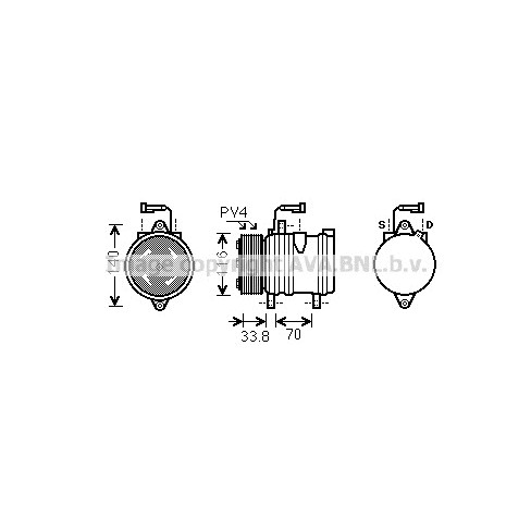 Слика на Компресор за клима AVA QUALITY COOLING FTK374