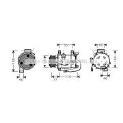 Слика 1 $на Компресор за клима AVA QUALITY COOLING HDAK208