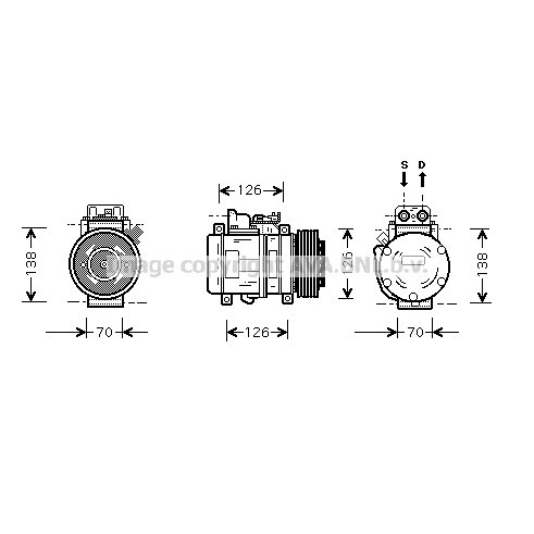 Слика на Компресор за клима AVA QUALITY COOLING MSK084