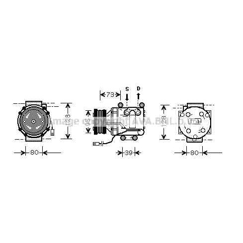 Слика на Компресор за клима AVA QUALITY COOLING MZAK170