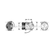 Слика 1 на Компресор за клима AVA QUALITY COOLING MZK132