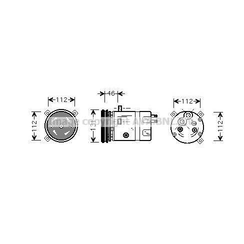 Слика на Компресор за клима AVA QUALITY COOLING OLAK278