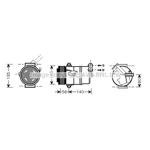 Слика на Компресор за клима AVA QUALITY COOLING OLAK428