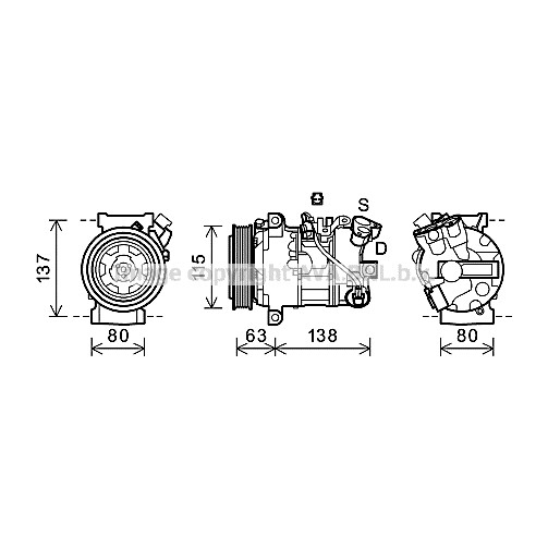 Слика на Компресор за клима AVA QUALITY COOLING RTAK491