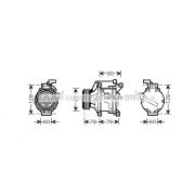 Слика 1 на Компресор за клима AVA QUALITY COOLING TOAK443