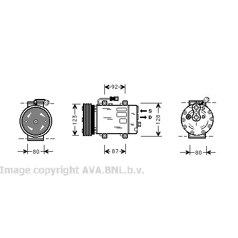 Слика на Компресор за клима AVA QUALITY COOLING VOK029