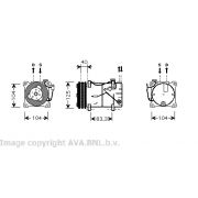 Слика 1 на Компресор за клима AVA QUALITY COOLING VOK119