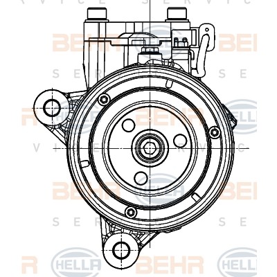 Слика на Компресор за клима BEHR HELLA SERVICE PREMIUM LINE 8FK 351 007-241