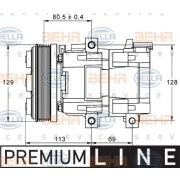 Слика 1 на Компресор за клима BEHR HELLA SERVICE PREMIUM LINE 8FK 351 113-391