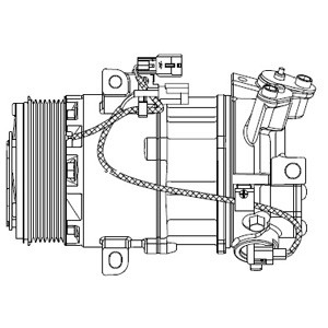 Слика на Компресор за клима DELPHI CS20550