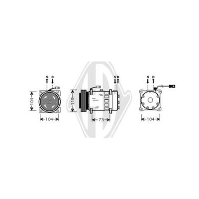 Слика на Компресор за клима DIEDERICHS Climate DCK1170