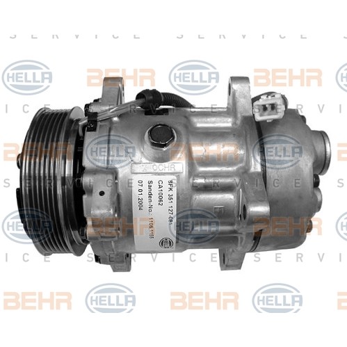 Слика на Компресор за клима HELLA 8FK 351 127-081 за Citroen Jumpy U6U 1.9 D 70 - 69 коњи дизел