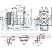 Слика 1 на Компресор за клима NISSENS 890023