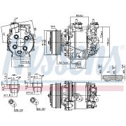 Слика 1 $на Компресор за клима NISSENS 890035