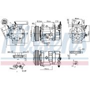 Слика 1 на Компресор за клима NISSENS 890041
