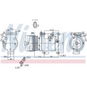 Слика 1 $на Компресор за клима NISSENS 890045