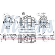 Слика 1 на Компресор за клима NISSENS 890069