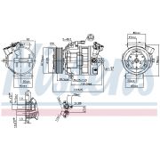 Слика 1 $на Компресор за клима NISSENS 890138