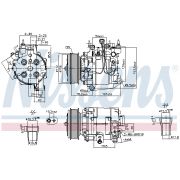 Слика 1 $на Компресор за клима NISSENS 890167