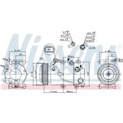 Слика 1 на Компресор за клима NISSENS 890174