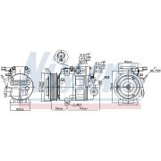 Слика 1 $на Компресор за клима NISSENS 890175