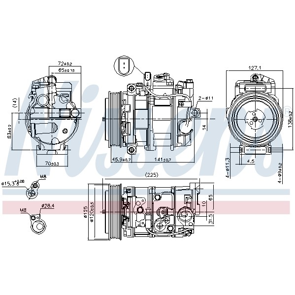 Слика на Компресор за клима NISSENS 890191