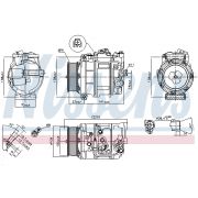 Слика 1 $на Компресор за клима NISSENS 890197