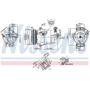 Слика 1 $на Компресор за клима NISSENS 890262